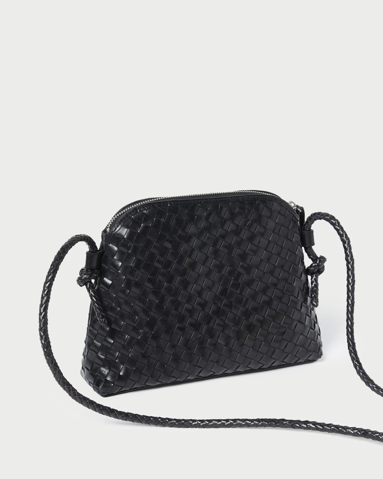 Loeffler Randall Mallory Black Woven Leather Crossbody L Crossbodies L Handbags | Women Crossbodies