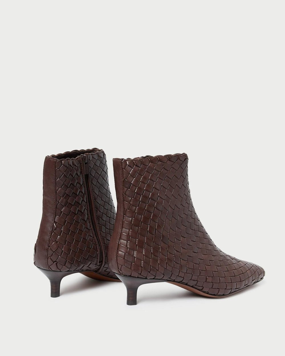 Loeffler Randall Marcella Espresso Woven Ankle Boot | Women Boots