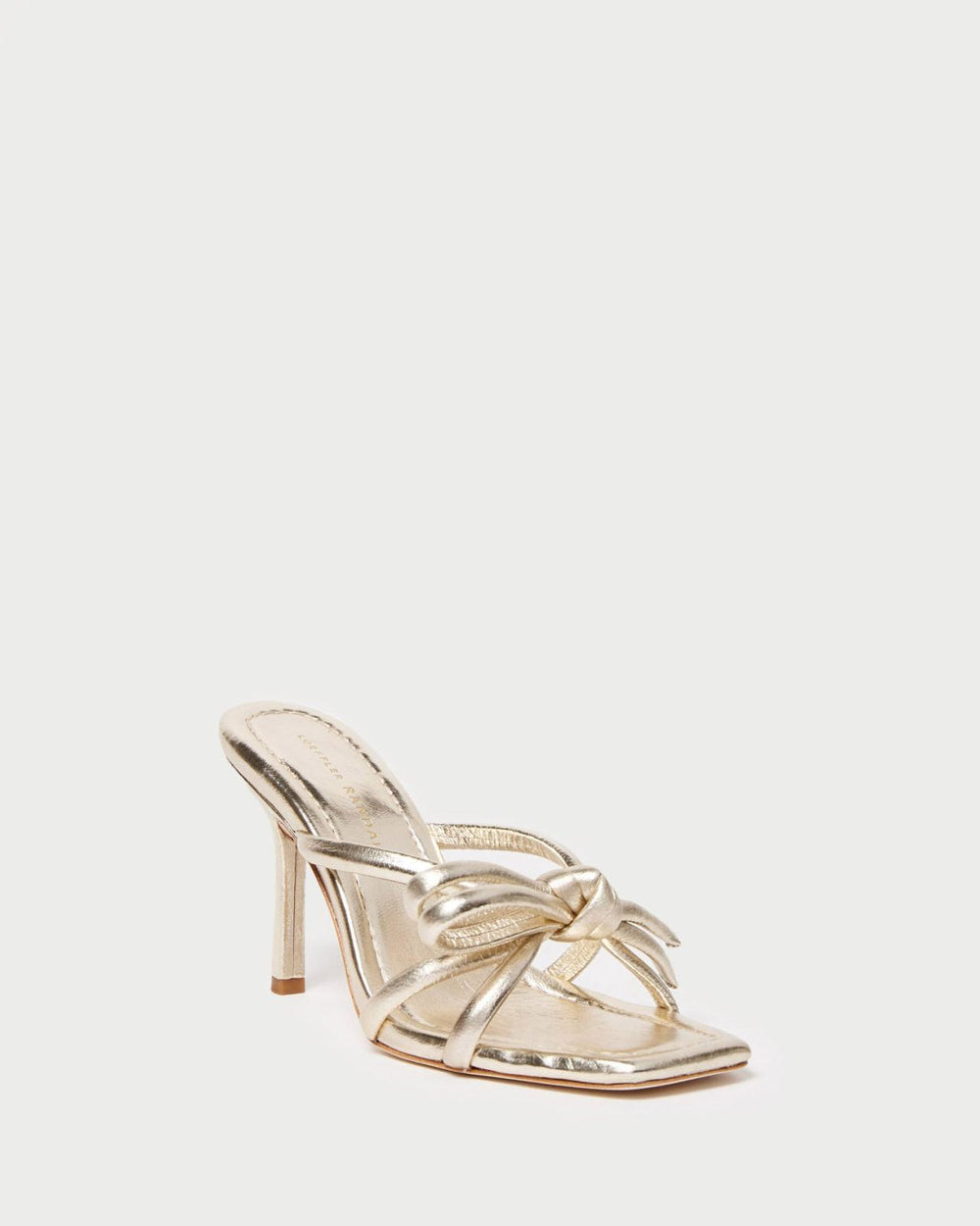 Loeffler Randall Margi Champagne Bow Heel I Heeled Sandals I Footwear | Women Heeled Sandals