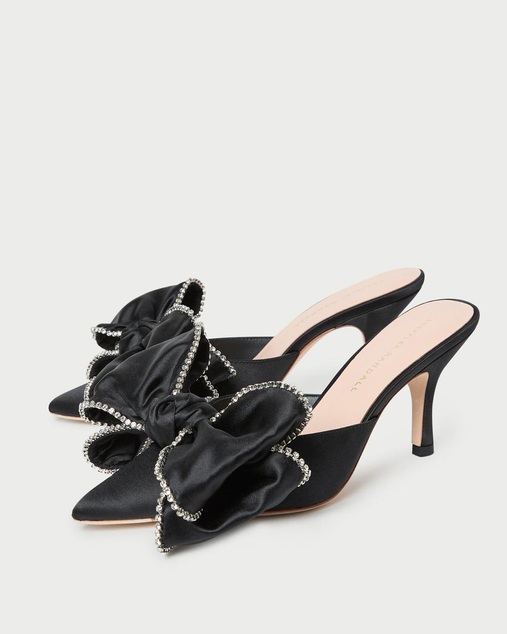 Loeffler Randall Margot Black/Crystal Bow Mule | Women Pumps &amp; Mules