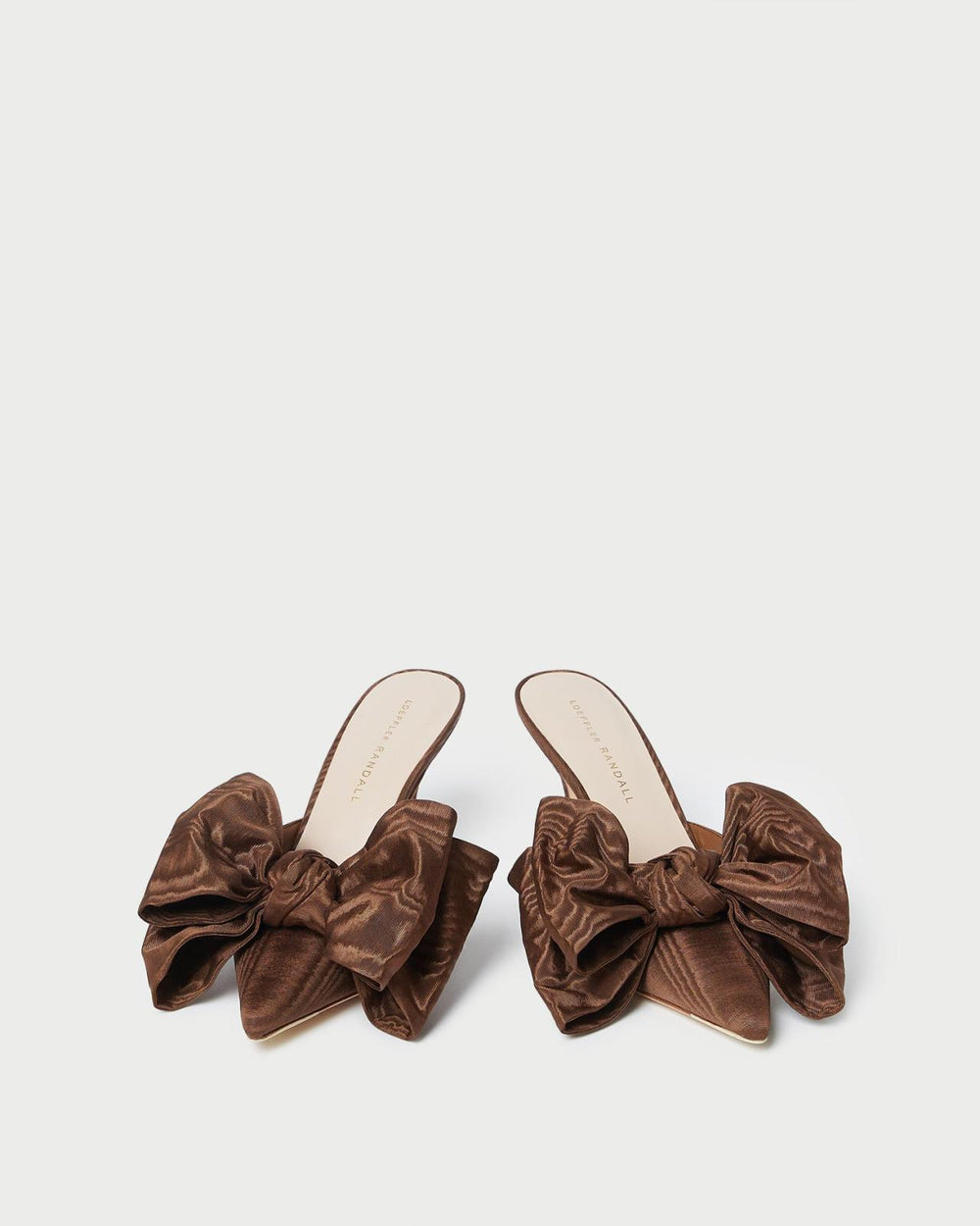 Loeffler Randall Margot Chocolate Moiré Bow Mule L Pumps L Footwear | Women Pumps &amp; Mules