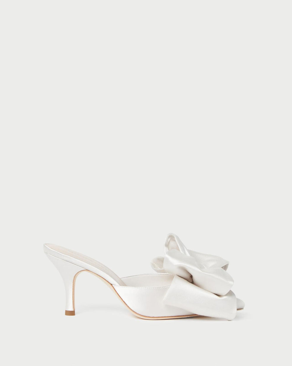 Loeffler Randall Margot Cream Satin Bow Mule L Pumps L Footwear | Women Pumps &amp; Mules