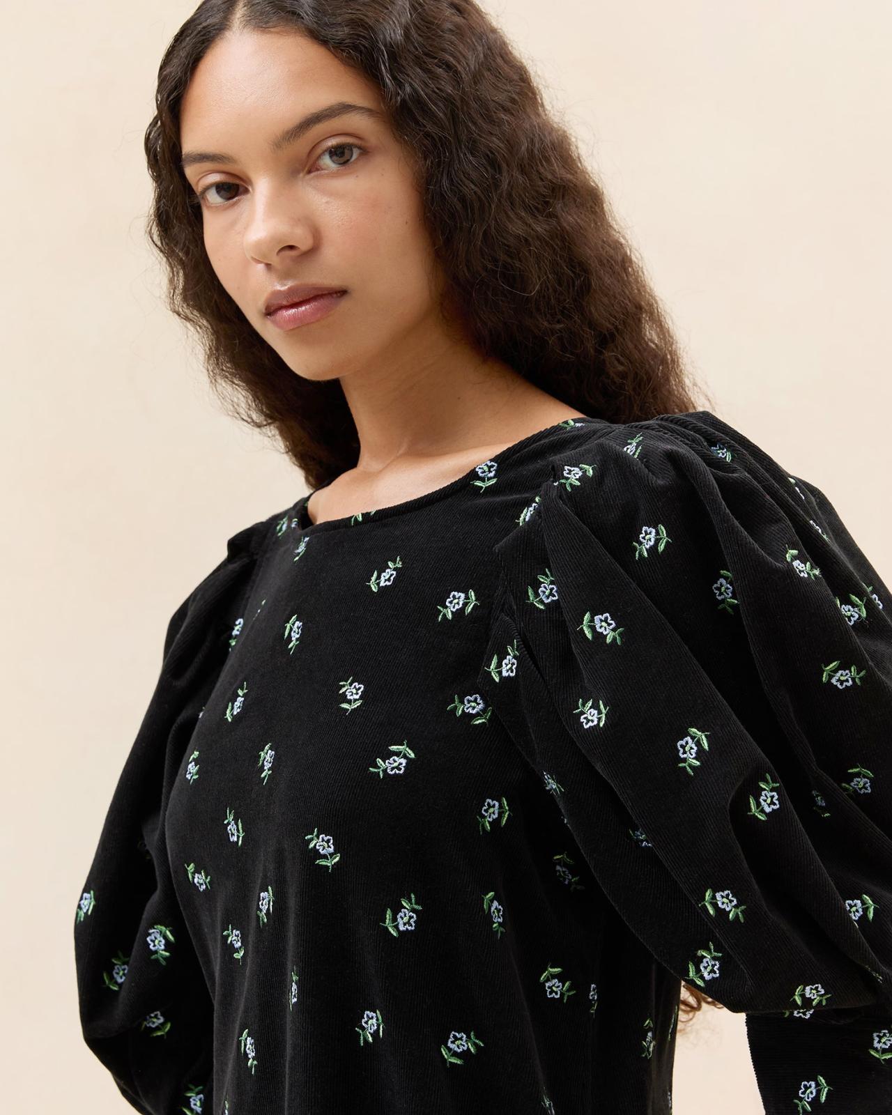 Loeffler Randall Maxwell Black Floral Dress | Women Dresses