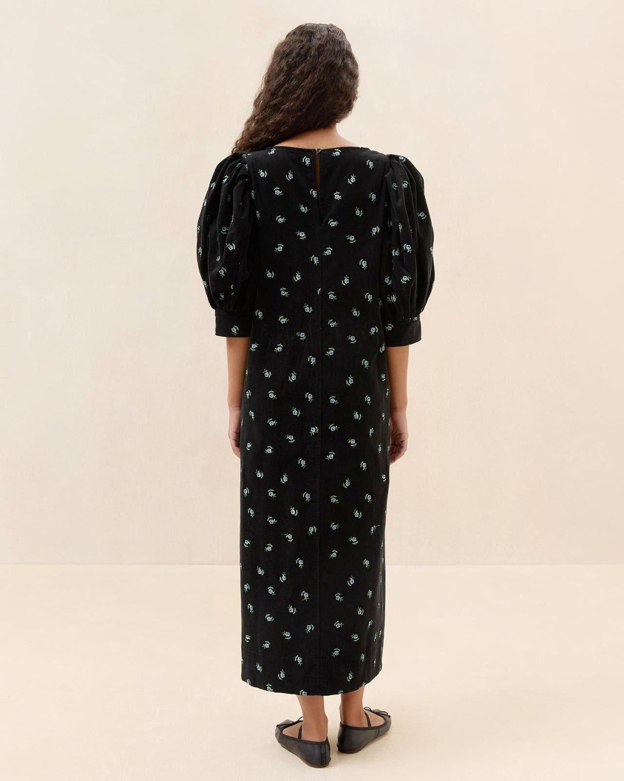 Loeffler Randall Maxwell Black Floral Dress | Women Dresses