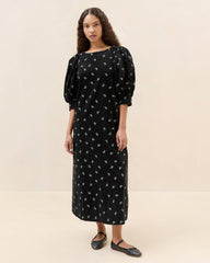 Loeffler Randall Maxwell Black Floral Dress | Women Dresses