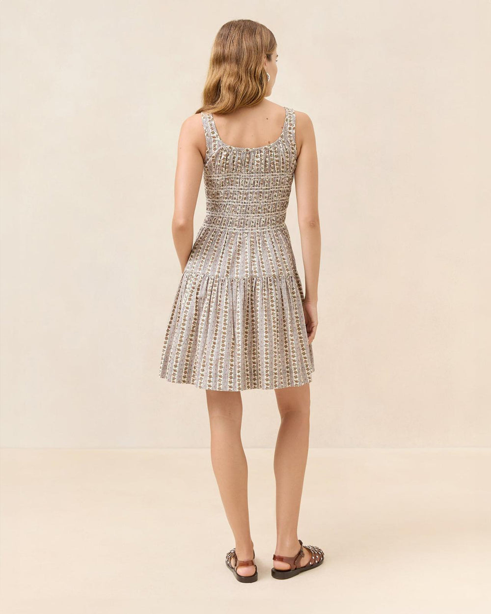 Loeffler Randall Melody Pink/Cream Mini Dress | Women Dresses