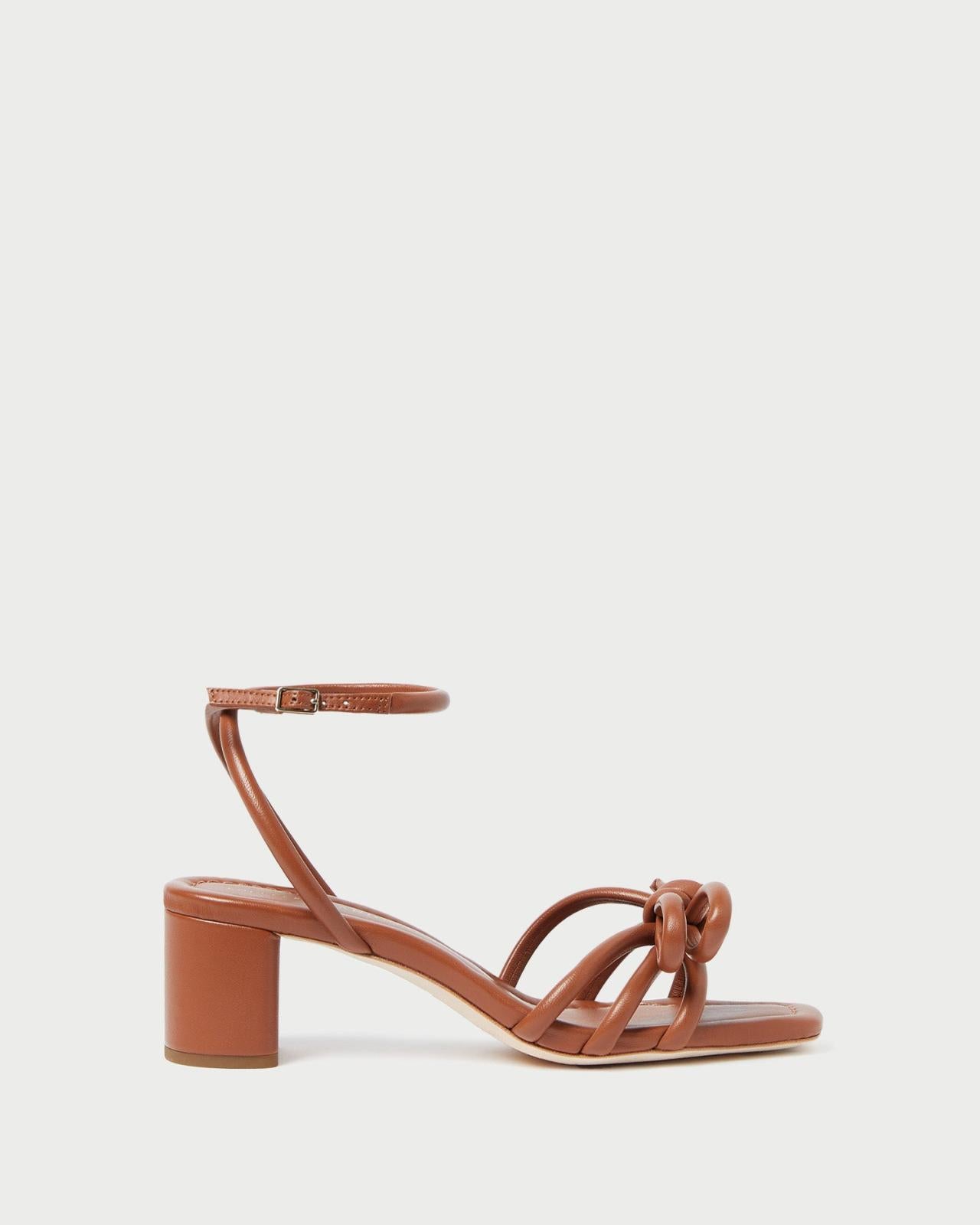 Loeffler Randall Mikel Timber Bow Mid-Heel Sandal L Heeled Sandals L Footwear | Women Heeled Sandals