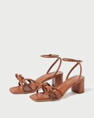 Loeffler Randall Mikel Timber Bow Mid-Heel Sandal L Heeled Sandals L Footwear | Women Heeled Sandals
