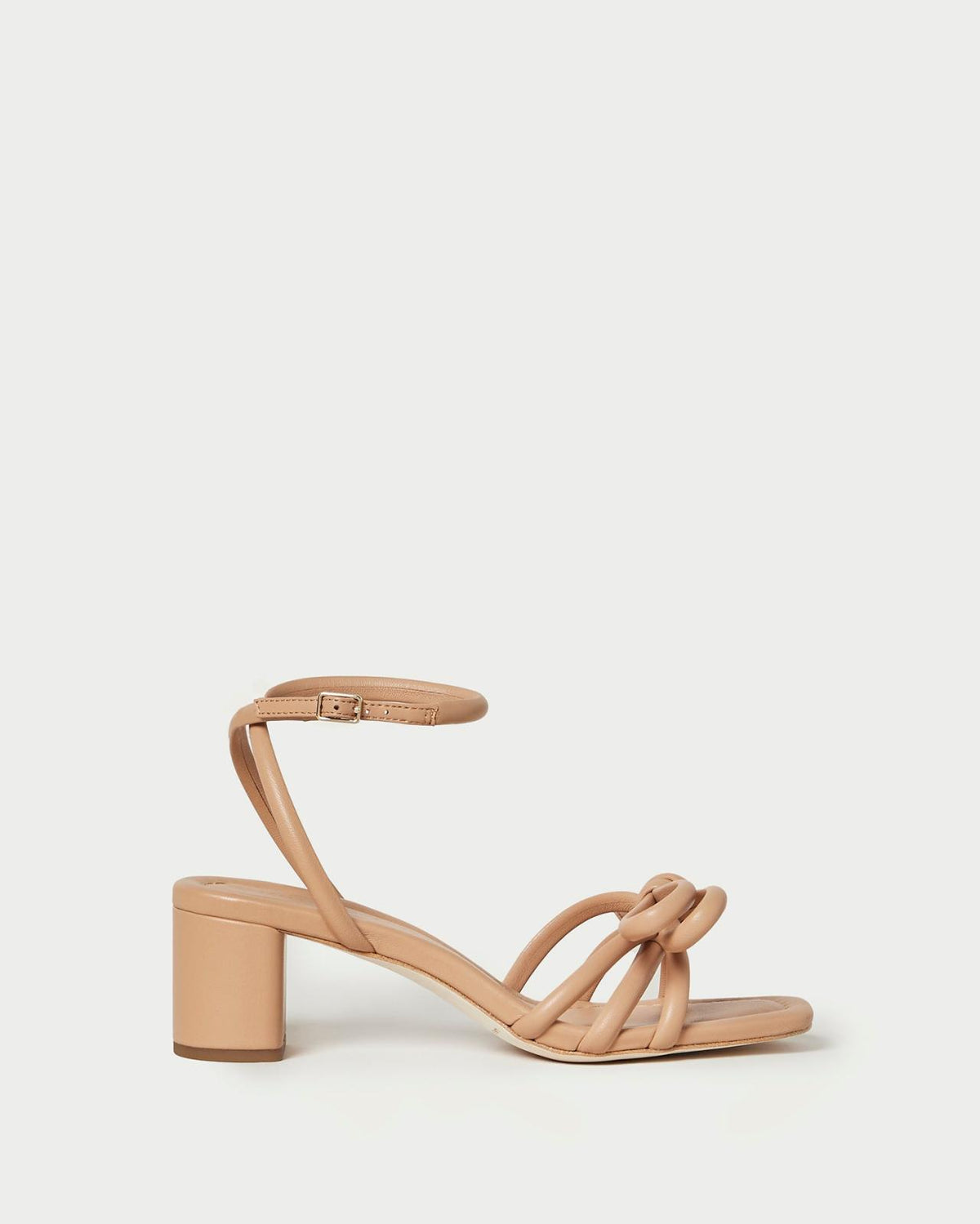 Loeffler Randall Mikel White Bow Mid-Heel Sandal I Heeled Sandals I Footwear | Women Heeled Sandals