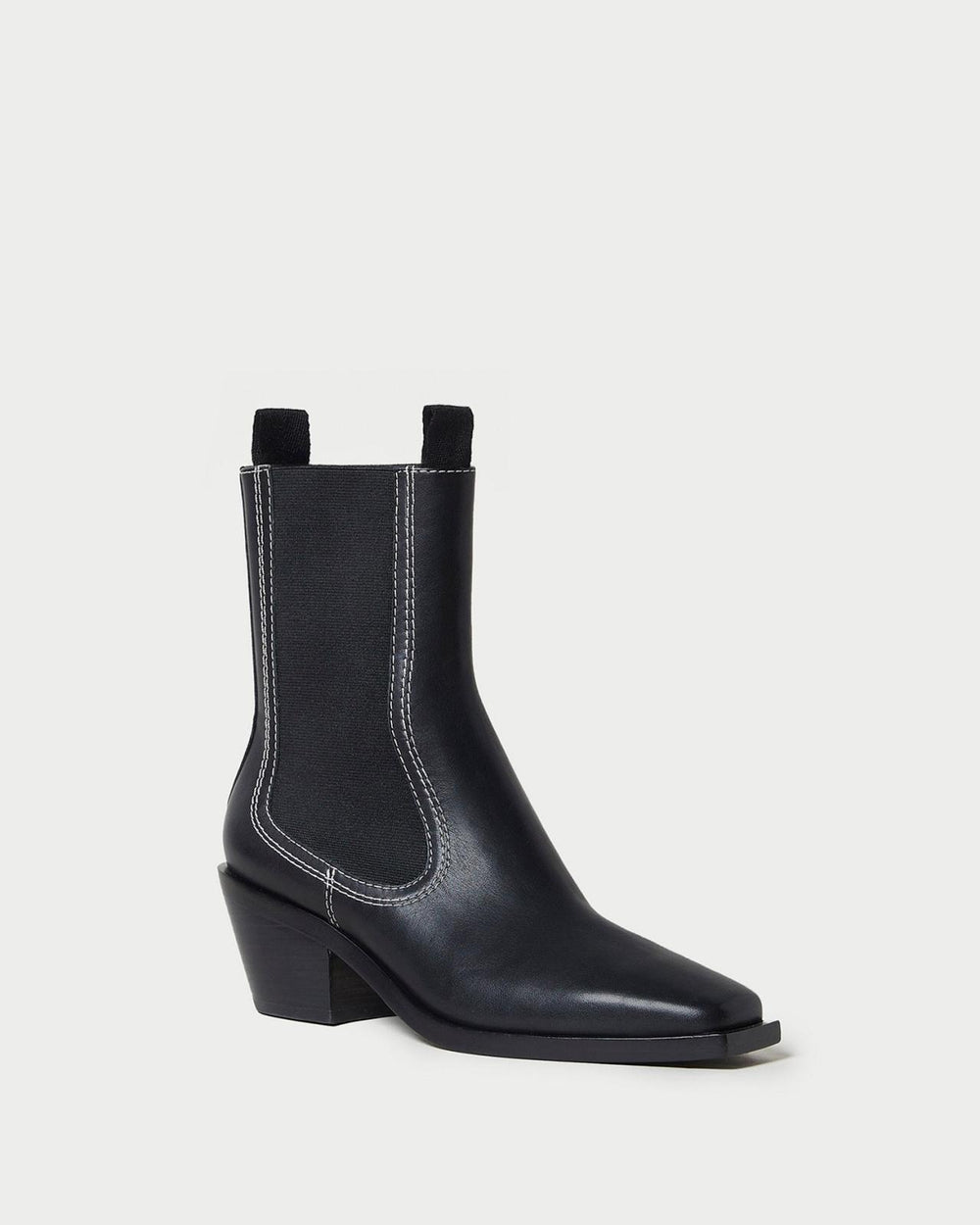 Loeffler Randall Nat Black Mid Western Boot I Ankle Boots I Footwear | Women Boots