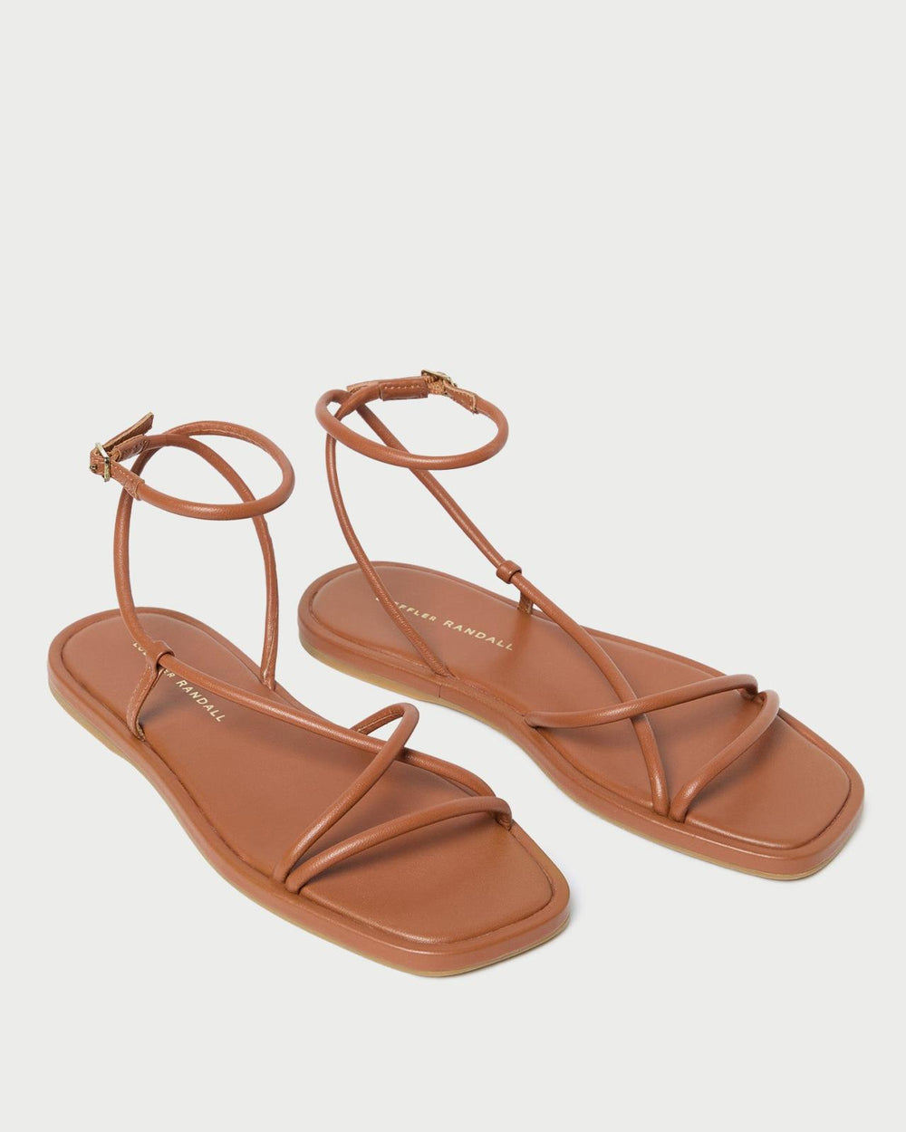Loeffler Randall Noor Timber Leather Flat Sandal I Flat Sandals I Footwear | Women Flat Sandals