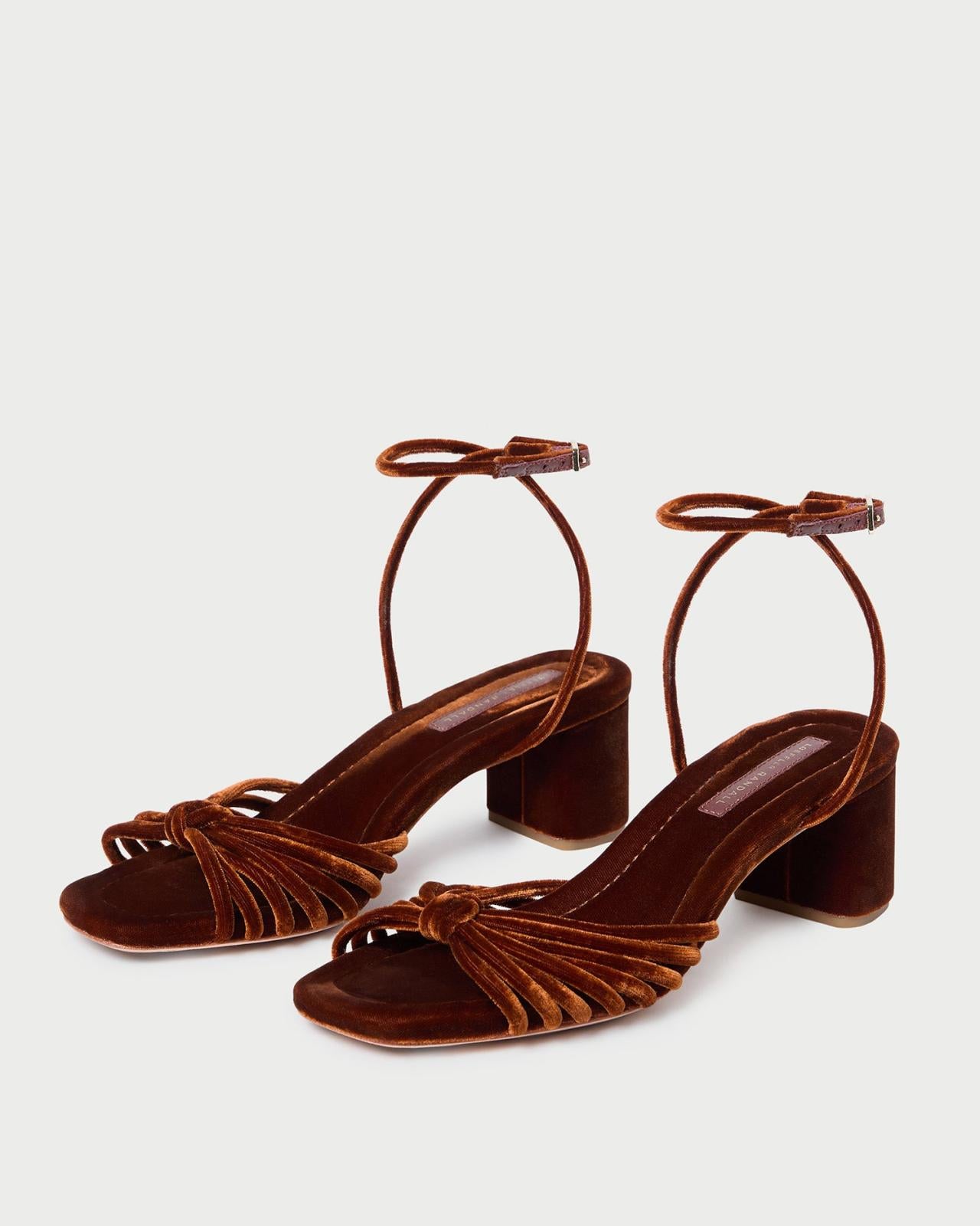 Loeffler Randall Olivia Sienna Knot Mid-Heel Sandal | Women Heeled Sandals