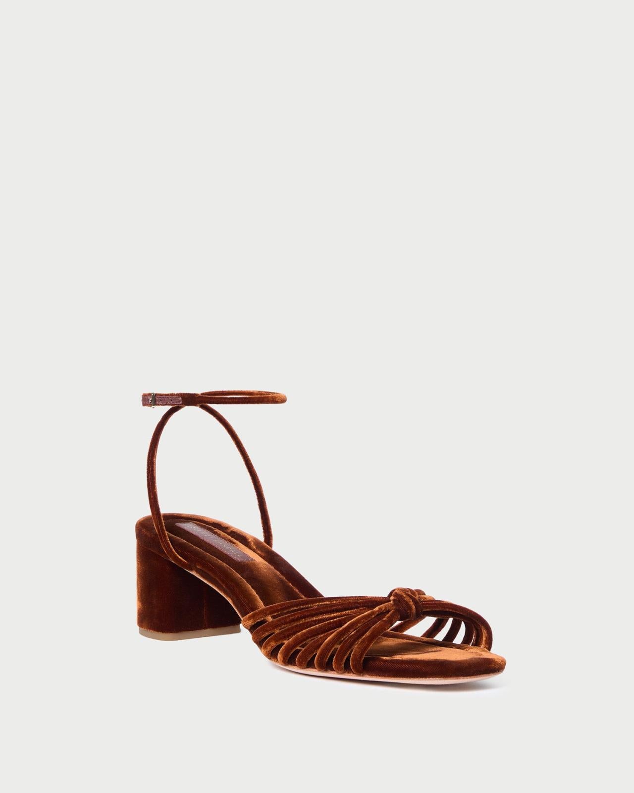 Loeffler Randall Olivia Sienna Knot Mid-Heel Sandal | Women Heeled Sandals