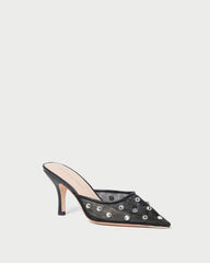 Loeffler Randall Paloma Black/Crystal Mesh Mule I Mules I Footwear | Women Pumps &amp; Mules