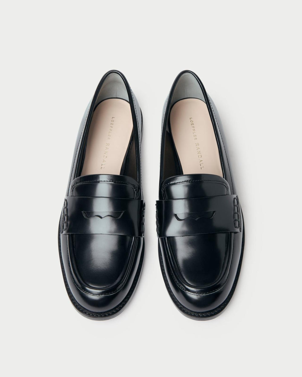 Loeffler Randall Rachel Black Leather Loafer | Women Flats &amp; Loafers