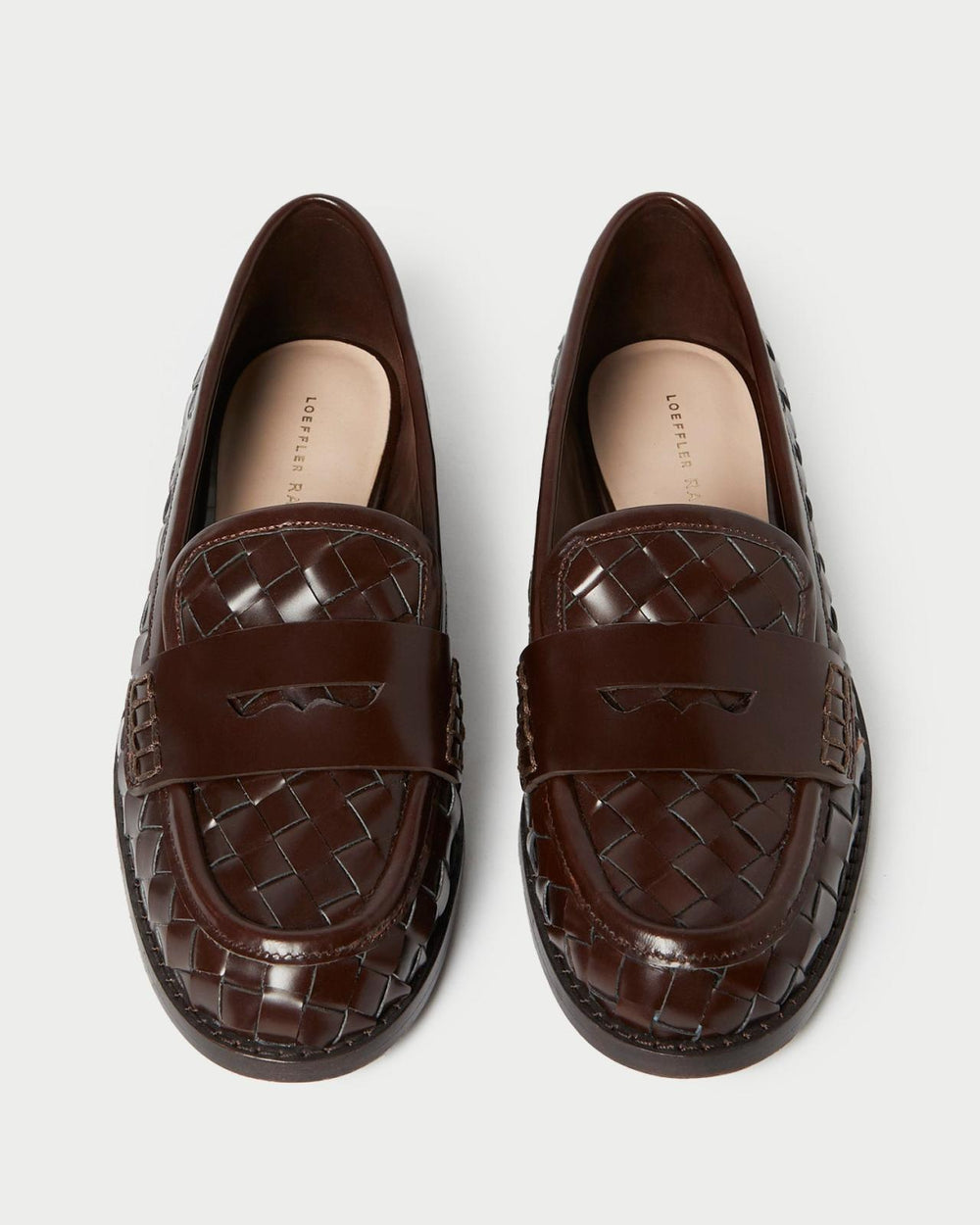 Loeffler Randall Rachel Espresso Woven Loafer L Loafers L Footwear | Women Flats &amp; Loafers