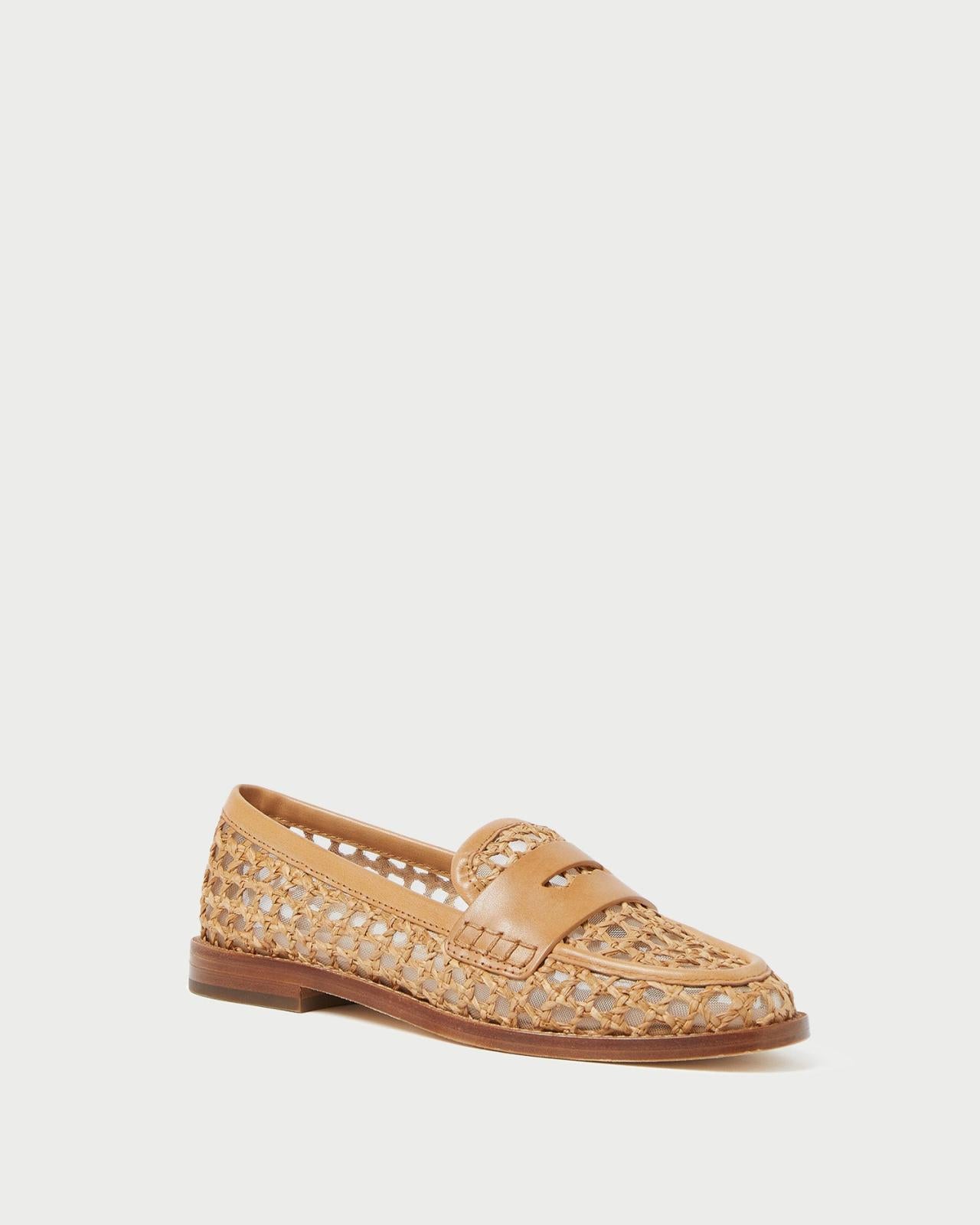 Loeffler Randall Rachel Natural Raffia Loafer L Loafers L Footwear | Women Flats &amp; Loafers