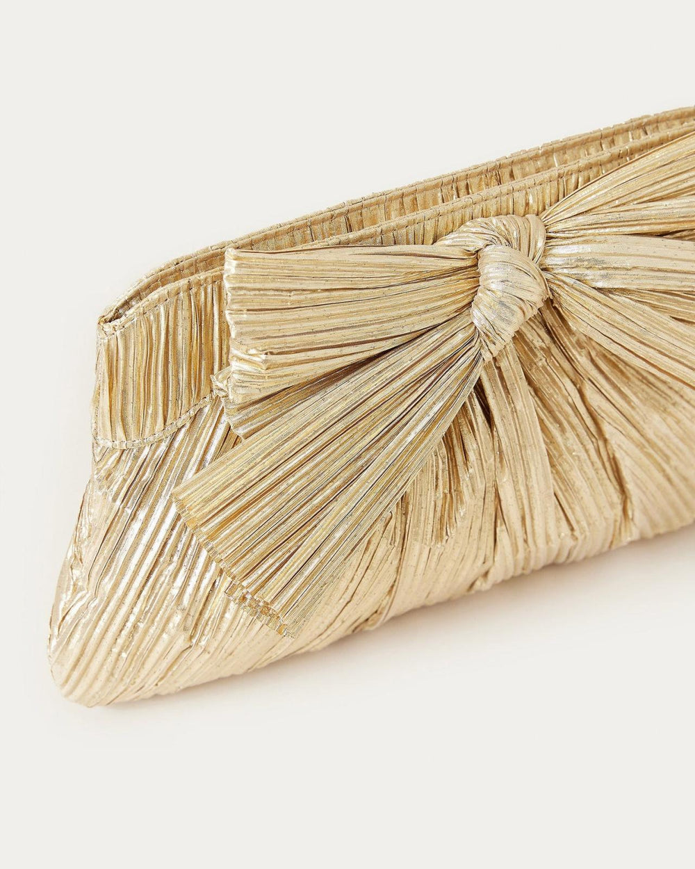 Loeffler Randall Rayne Gold Bow Clutch L Clutches L Handbags | Women Clutches