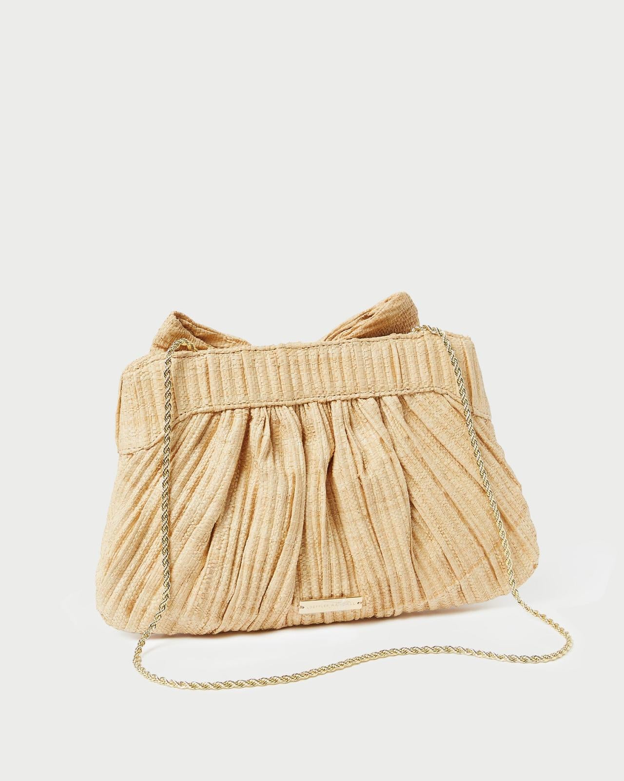Loeffler Randall Rayne Natural Bow Clutch L Clutches L Handbags | Women Clutches