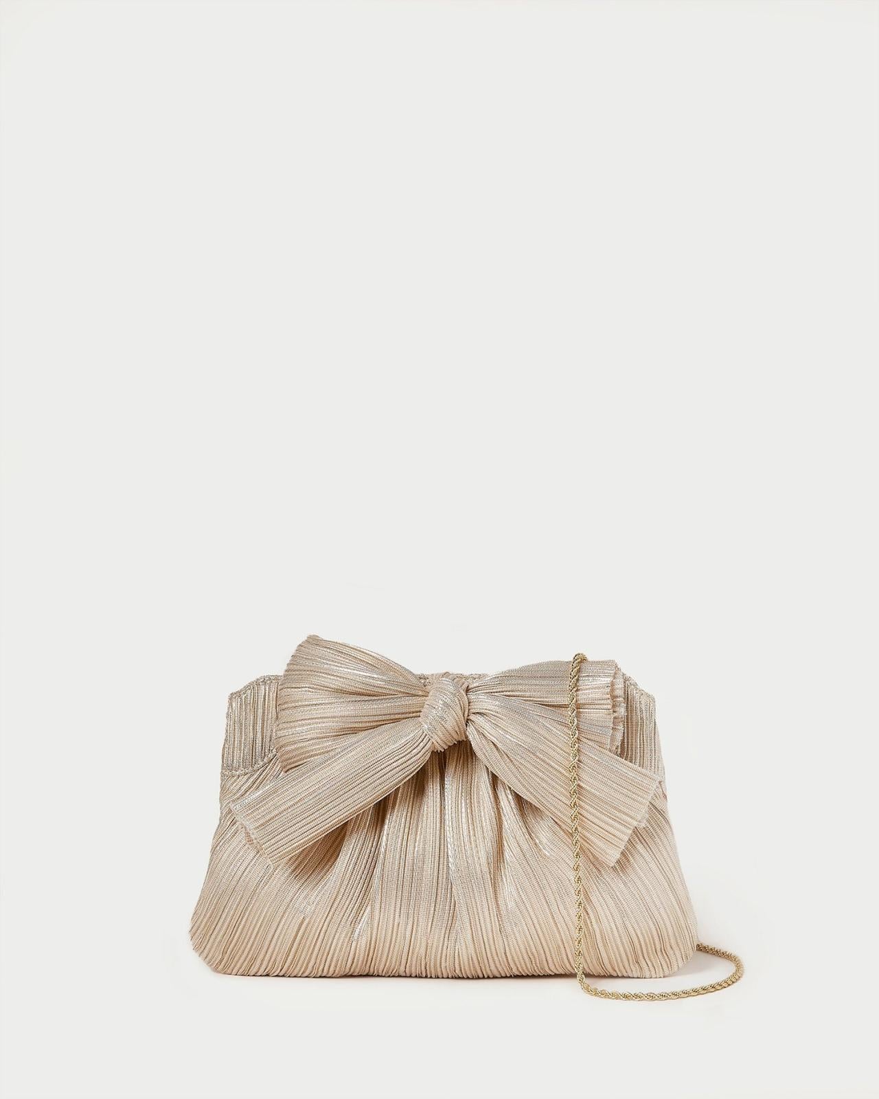 Loeffler Randall Rayne Platinum Bow Clutch | Women Clutches