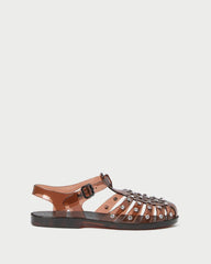Loeffler Randall Rhys Brown Jelly Sandal | Women Flat Sandals