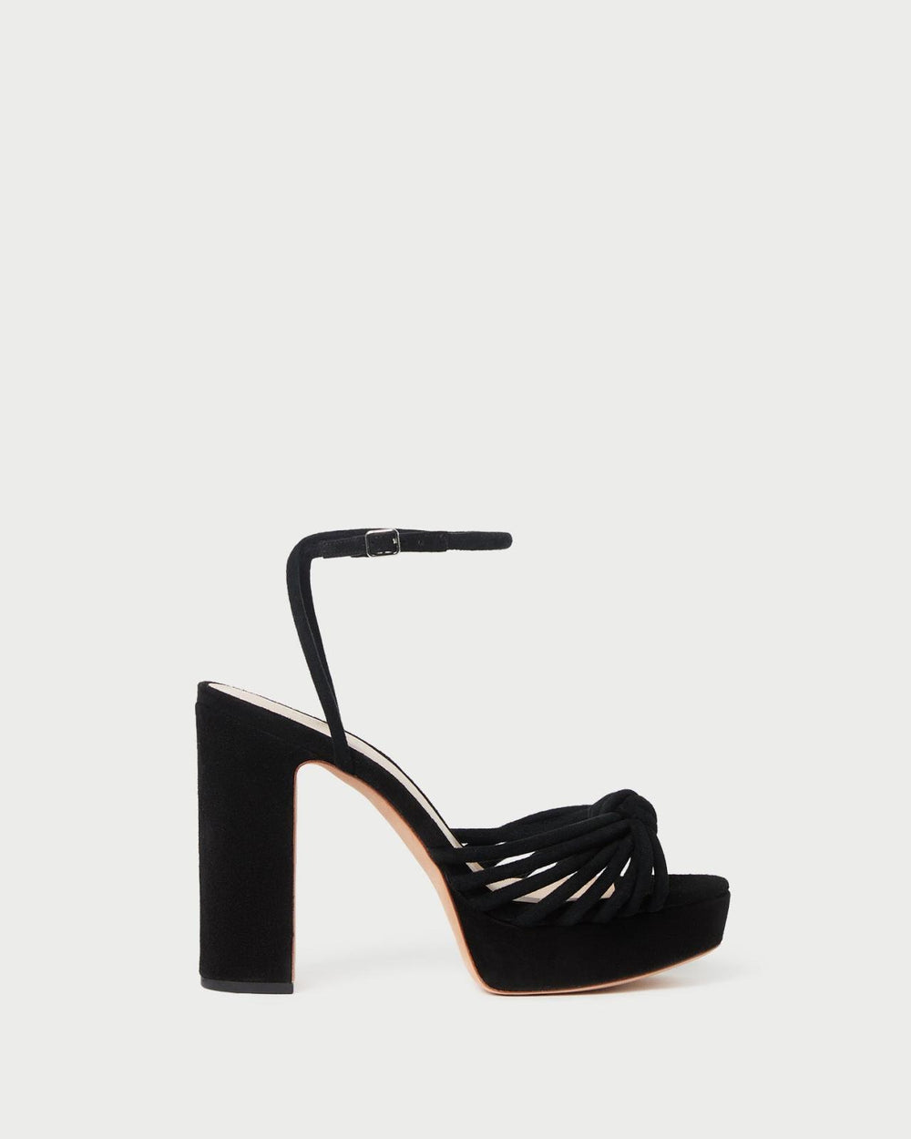 Loeffler Randall Rivka Black Suede Platform Sandal L Heeled Sandals L Footwear | Women Heeled Sandals