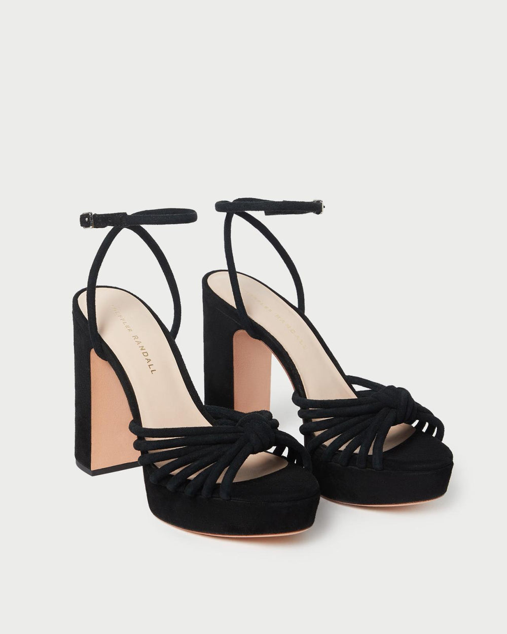 Loeffler Randall Rivka Black Suede Platform Sandal L Heeled Sandals L Footwear | Women Heeled Sandals