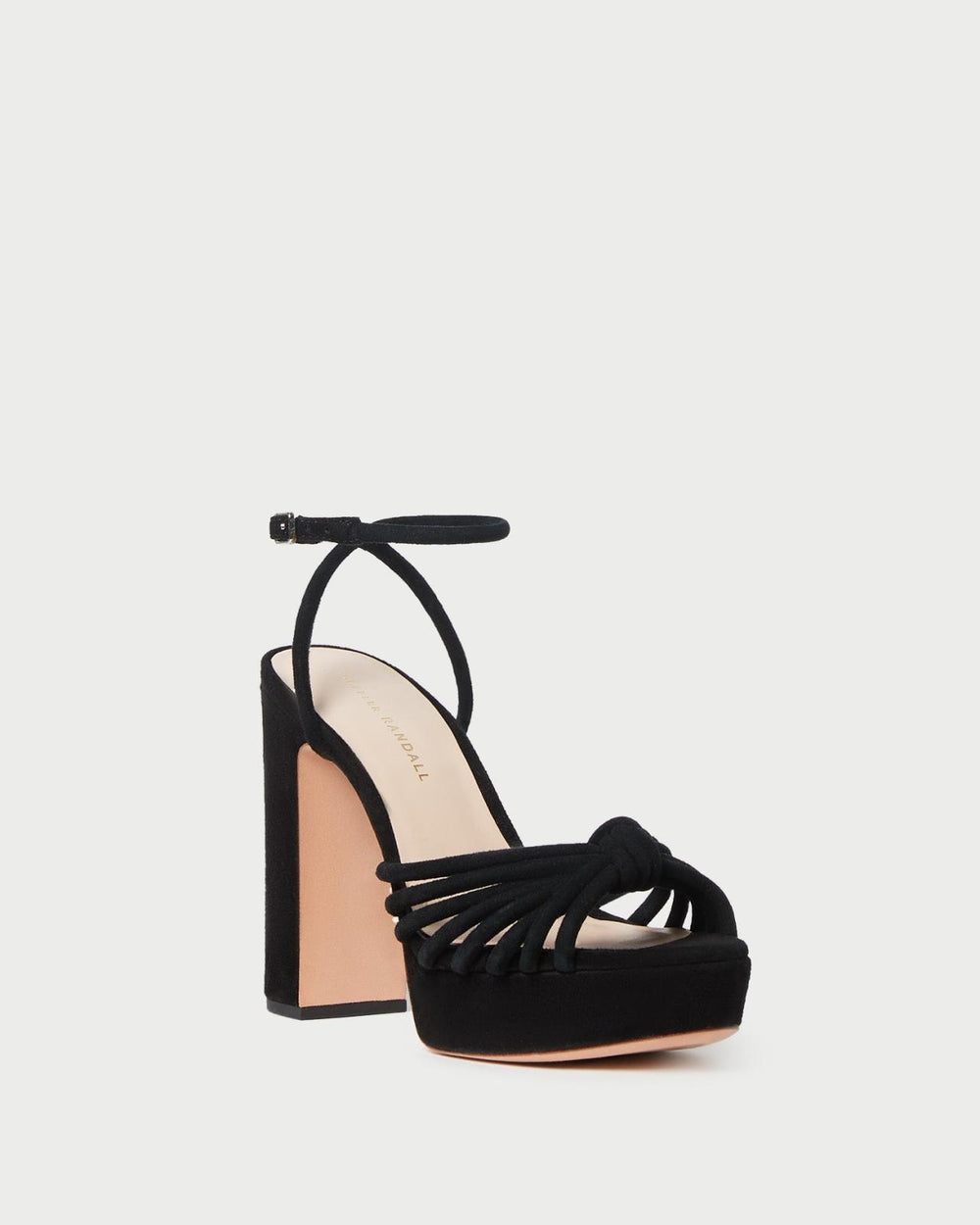Loeffler Randall Rivka Black Suede Platform Sandal L Heeled Sandals L Footwear | Women Heeled Sandals