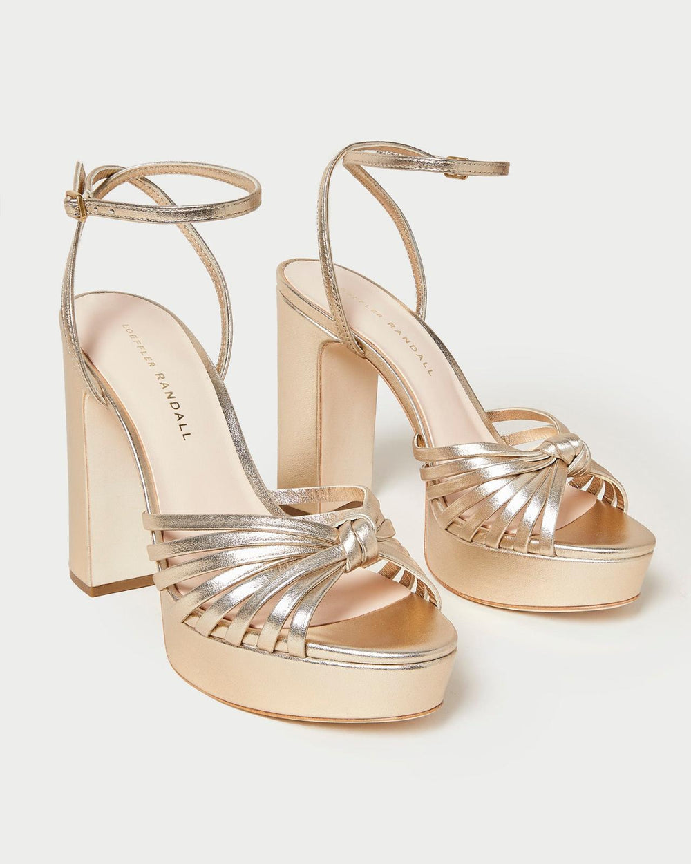 Loeffler Randall Rivka Champagne Knot Platform Sandal I Heeled Sandals I Footwear | Women Heeled Sandals