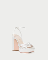 Loeffler Randall Rivka Cream Knot Platform Sandal L Heeled Sandals L Footwear | Women Heeled Sandals