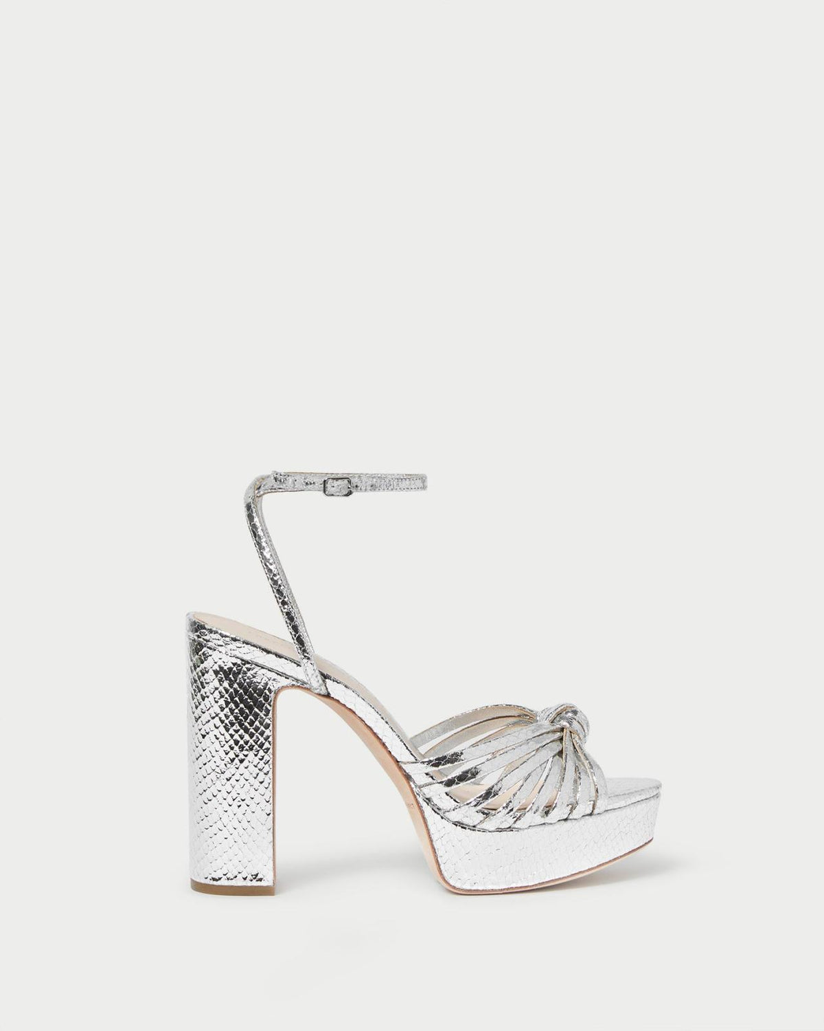 Loeffler Randall Rivka Silver Knot Platform Sandal L Heeled Sandals L Handbags | Women Heeled Sandals