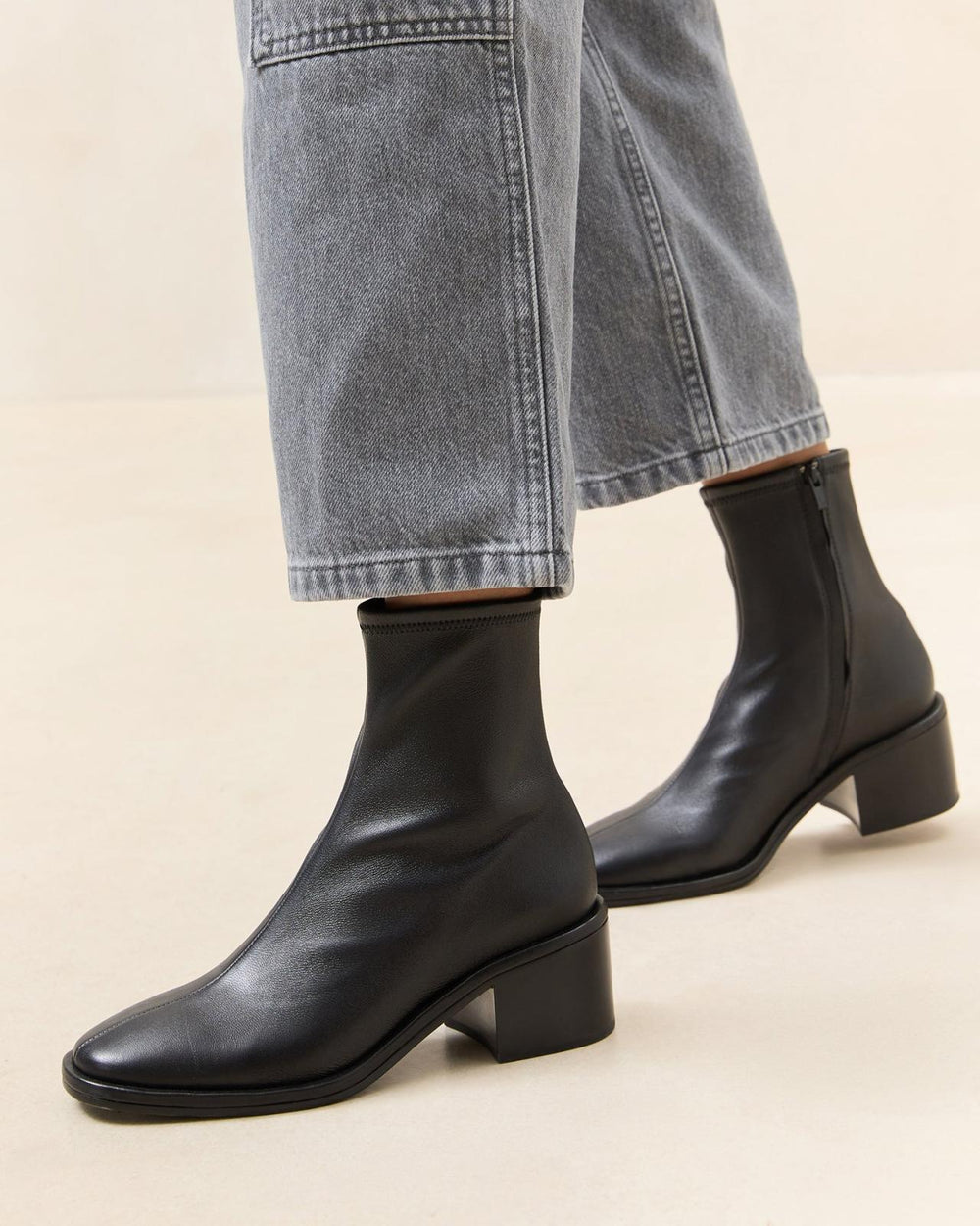 Loeffler Randall Roxy Black Block Heel Bootie | Women Boots