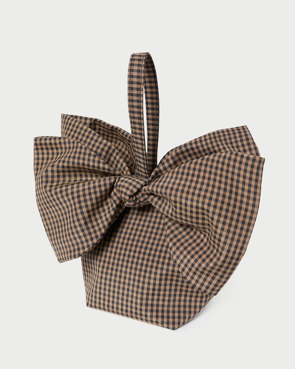 Loeffler Randall Ruby Brown/Black Check Bow Bag | Women Clutches