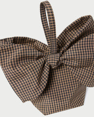 Loeffler Randall Ruby Brown/Black Check Bow Bag | Women Clutches