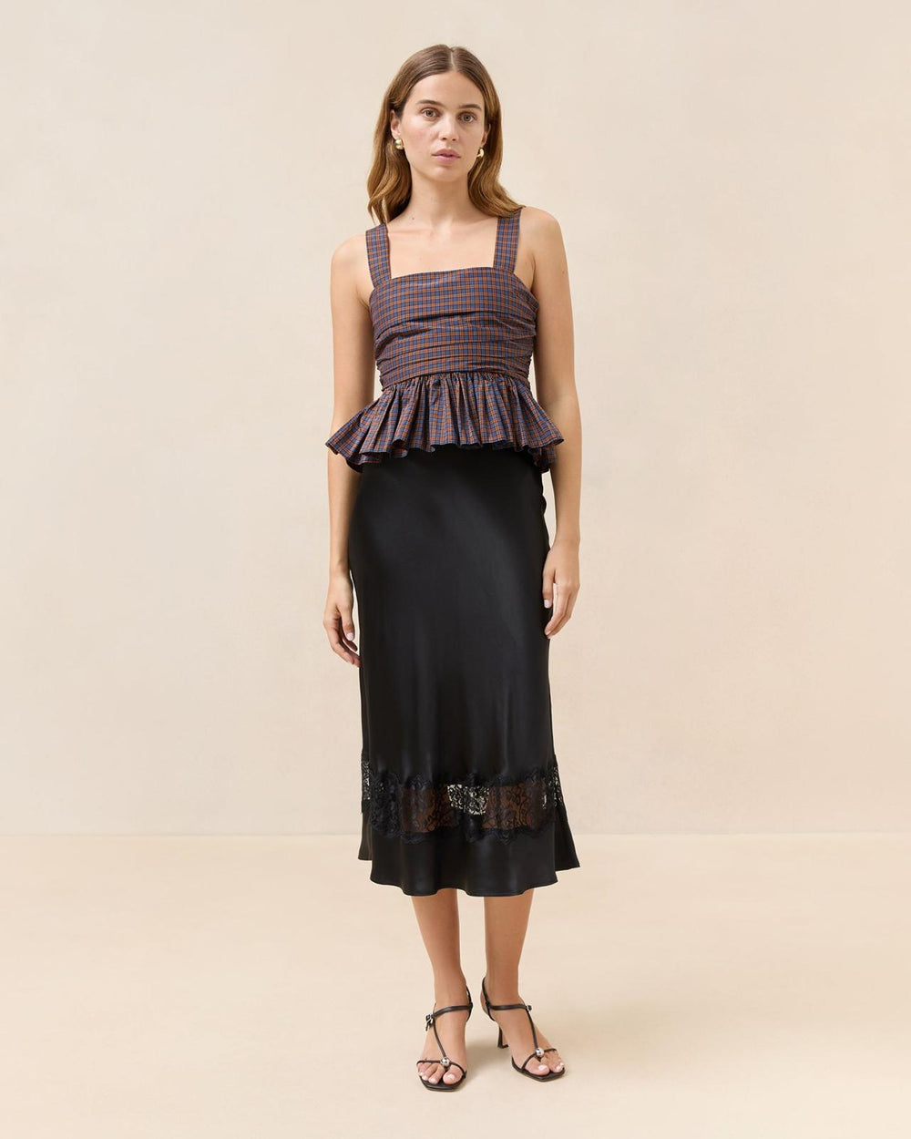 Loeffler Randall Saskia Black Silk Skirt | Women Bottoms