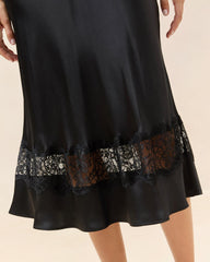 Loeffler Randall Saskia Black Silk Skirt | Women Bottoms