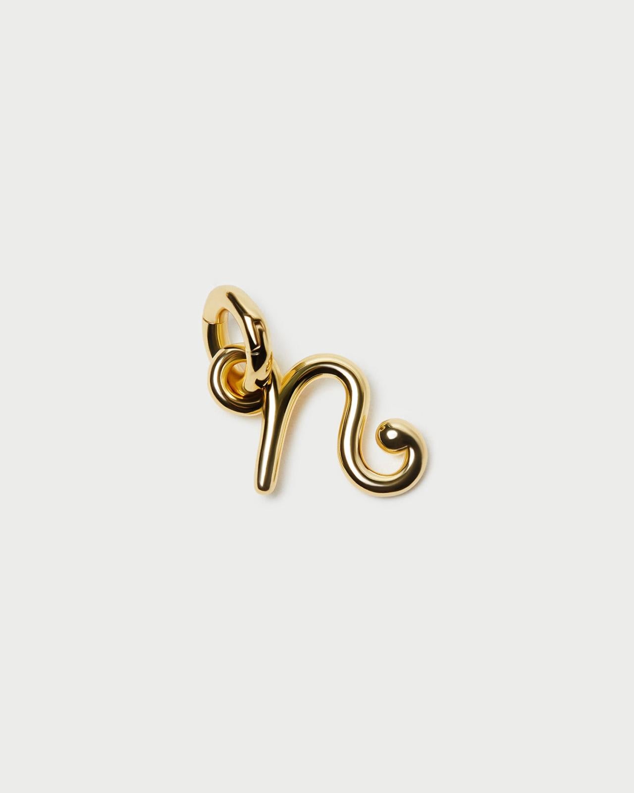 Loeffler Randall Small Gold Letter "N" Charm L Jewelry L Accessories | Women Jewelry