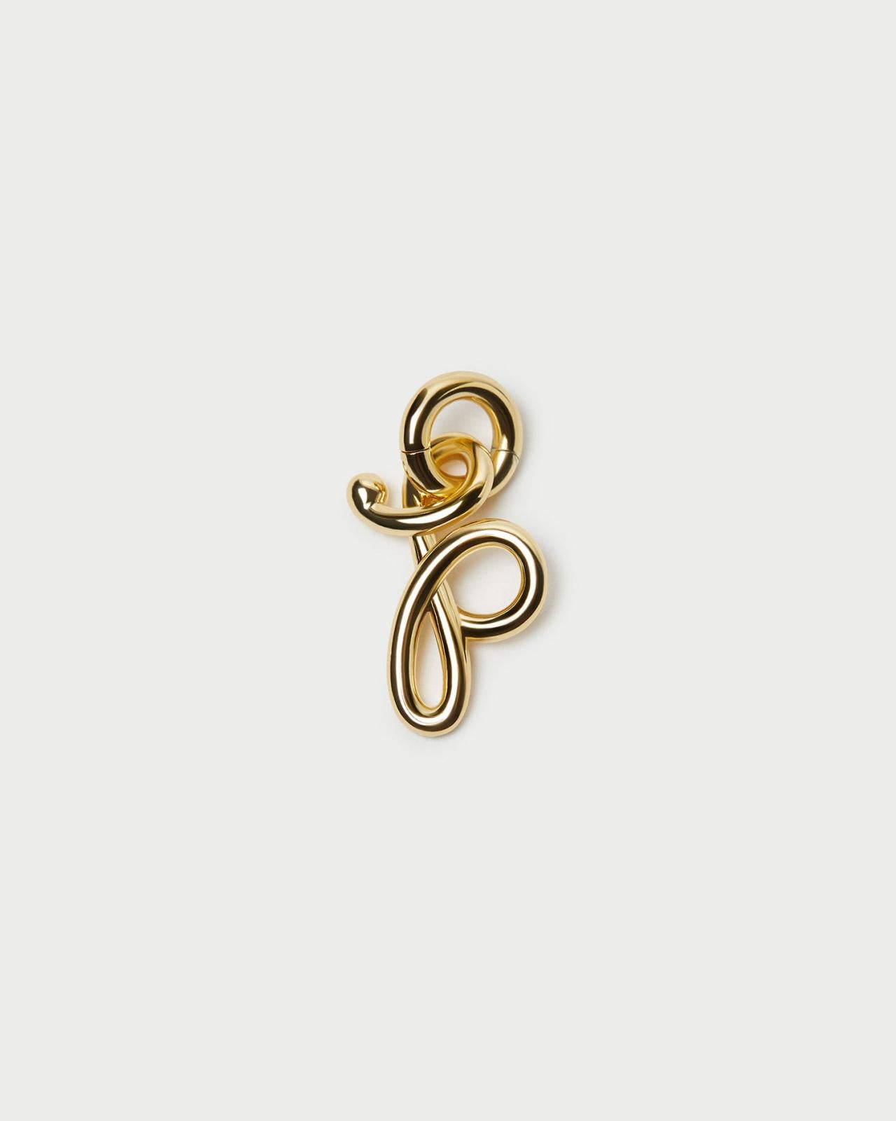Loeffler Randall Small Gold Letter "P" Charm L Jewelry L Accessories | Women Accessories