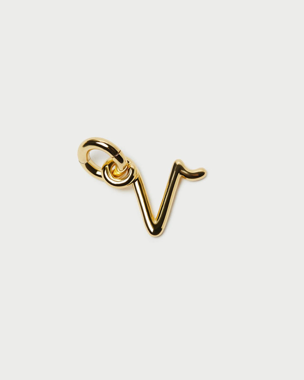 Loeffler Randall Small Gold Letter "V" Charm L Jewelry L Accessories | Women Jewelry