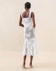 Loeffler Randall Sullivan Cream Crochet Skirt I Bottoms I Apparel | Women Bottoms