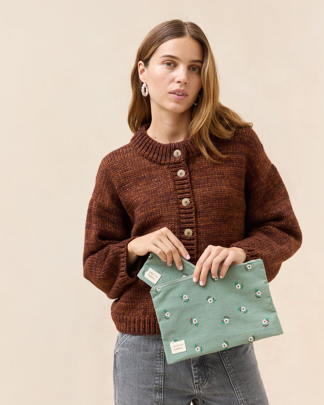 Loeffler Randall Tracy Sage Floral Pouch Set | Women Accessories