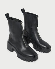 Loeffler Randall Trixie Black Leather Zip Boot | Women Boots