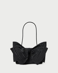 Loeffler Randall Valerie Black Moiré Bow Clutch | Women Clutches