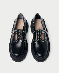 Loeffler Randall Verona Black/Silver Mary Jane | Women Flats &amp; Loafers