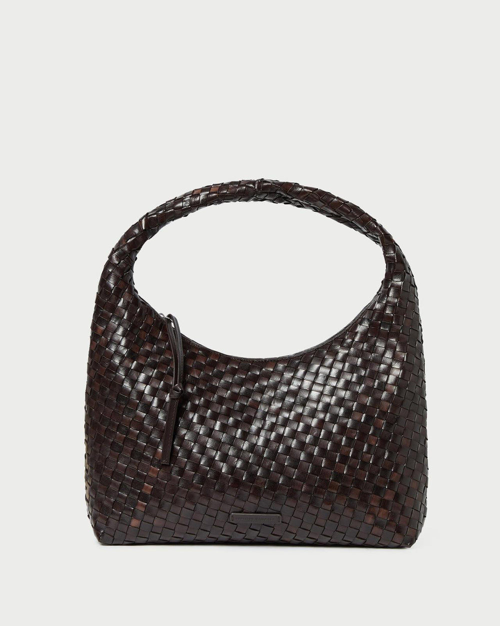 Loeffler Randall Willow Chocolate Woven Leather Hobo | Women Shoulder Bags