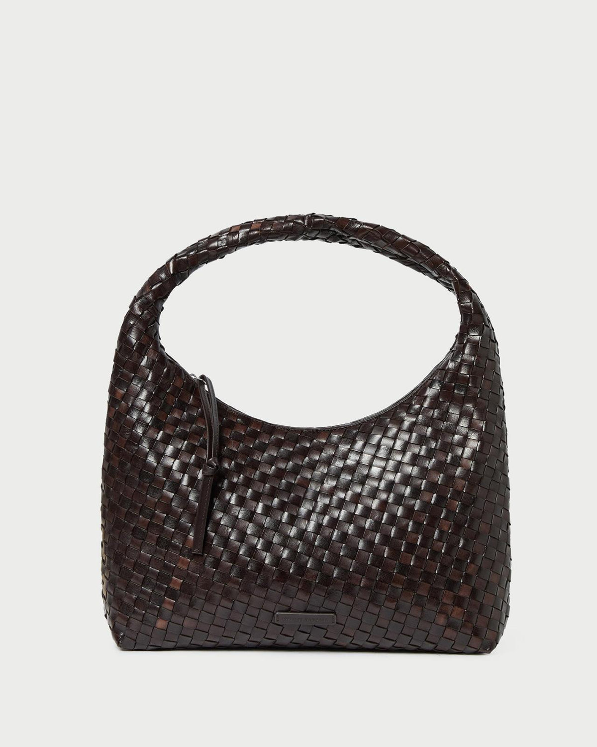 Loeffler Randall Willow Chocolate Woven Leather Hobo | Women Shoulder Bags