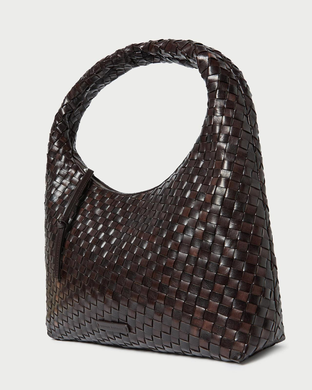 Loeffler Randall Willow Chocolate Woven Leather Hobo | Women Shoulder Bags