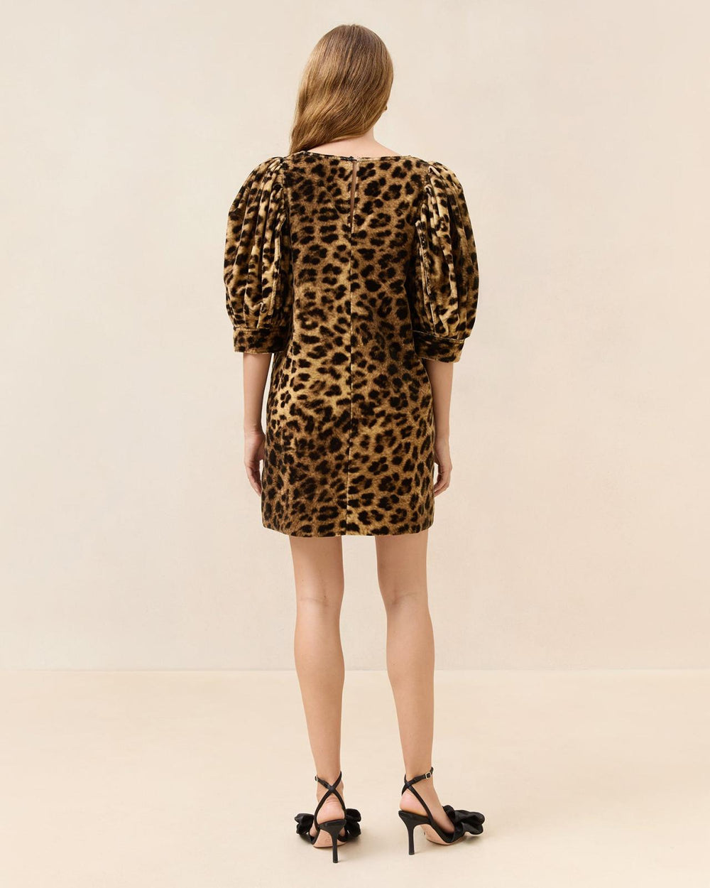 Loeffler Randall Willy Leopard Velvet Mini Dress | Women Dresses