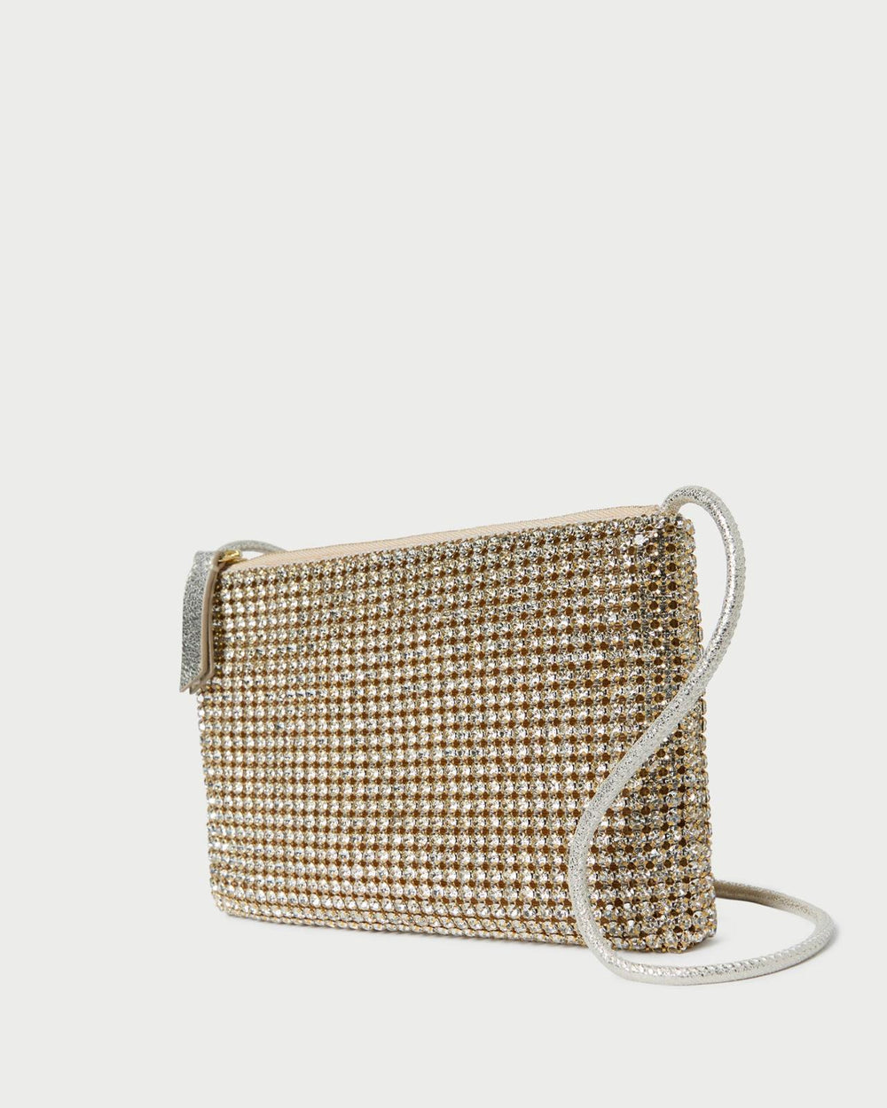 Loeffler Randall Yasmine Gold Diamanté Crossbody | Women Crossbodies
