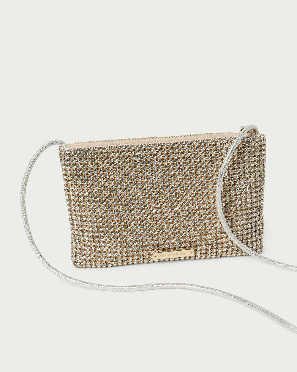 Loeffler Randall Yasmine Gold Diamanté Crossbody | Women Crossbodies